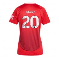 Manchester United Diogo Dalot #20 Kotipaita Naiset 2024-25 Lyhythihainen